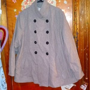 Old navy gray peacot size 3x
